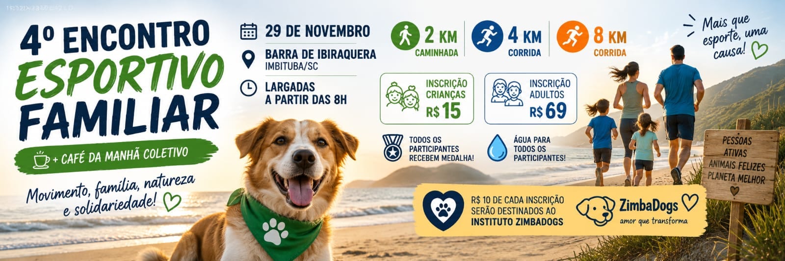 4 Encontro Esportivo Familiar Barra De Ibiraquera Caminhada E Corrida