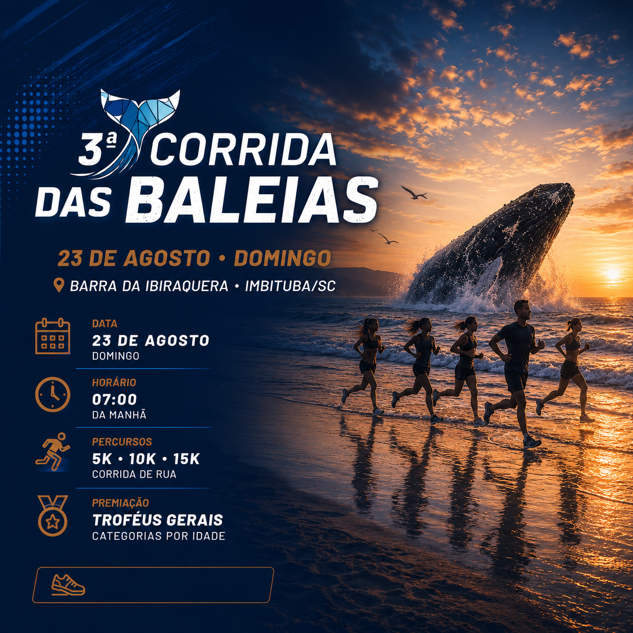 3ª CORRIDA DAS BALEIAS - BARRA DA IBIRAQUERA